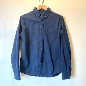 Lands' End Men's Navy Button Down Shirt